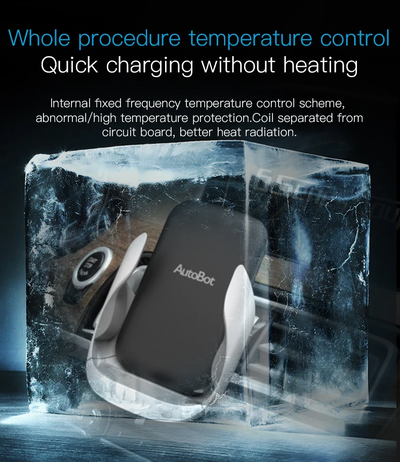 AutoBot автомобильное беспроводное зарядное устройство для телефона с