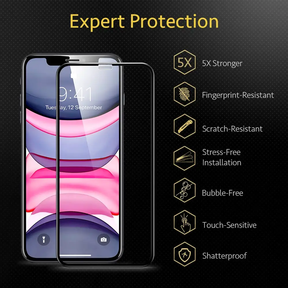Защитное стекло ESR для iPhone 11 Pro Max X XS 8 7 полное покрытие экрана защита от синих