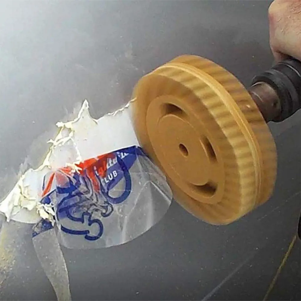 

4 Inch Car Rubber Eraser Wheel Pad Rubber Disk Decal Eraser Wheel Car Sticker Remover Paint Cleaner Car Polish Auxiliary Tool