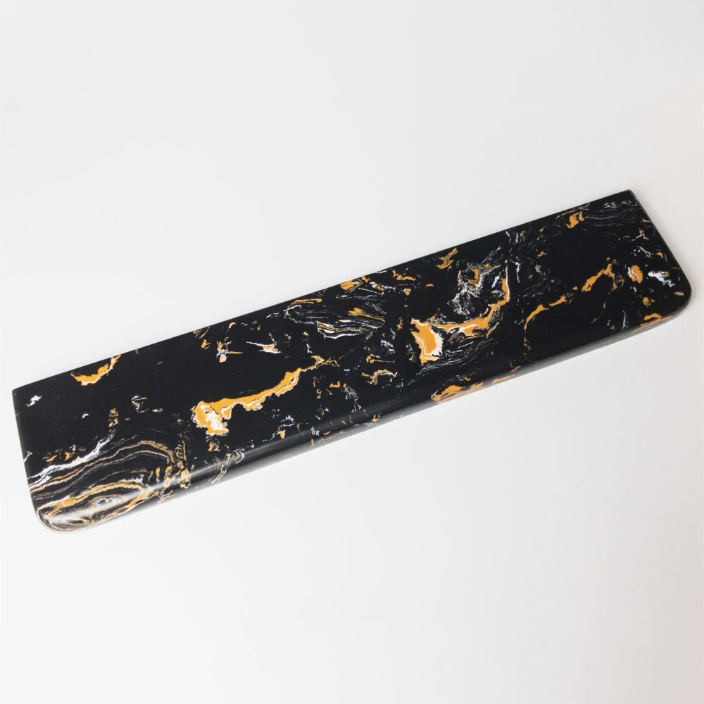 

Гладкая крутая кварцевая Подставка под запястье для механической игровой клавиатуры влагостойкая подставка под запястье черная белая Под...