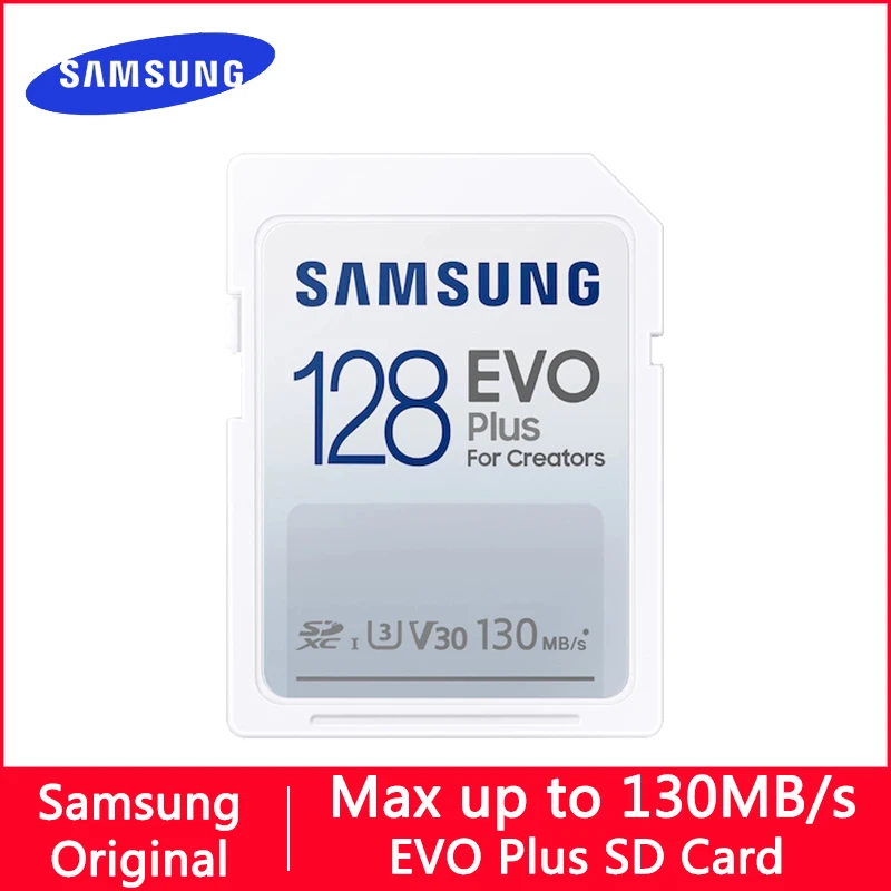 

SAMSUNG EVO Plus Memory Card 64GB Flash Memory CF Card 128gb to 130MB/S High Speed CF Cards 32gb 256gb Full HD Video For Camera