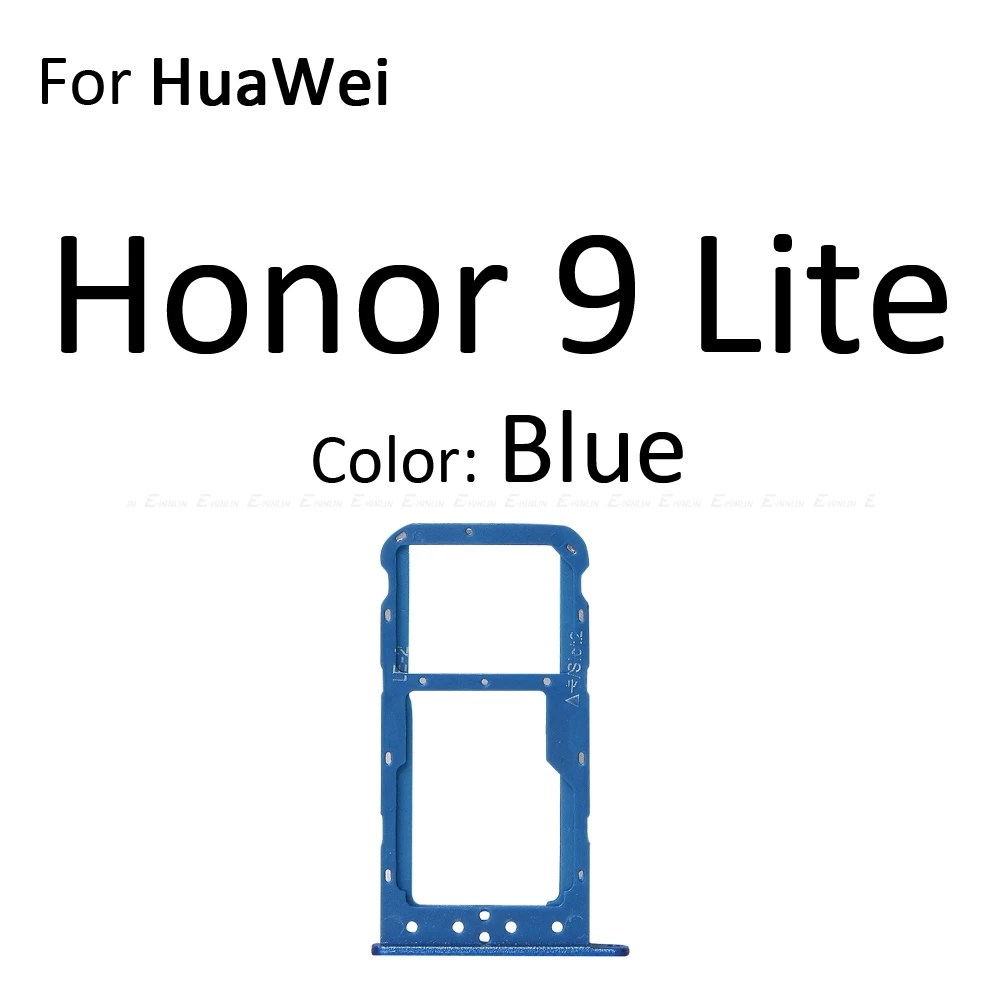 Сим-карты слот, разъем для лотка для устройства чтения sd-карт для Huawei Honor 9 Lite 9i Micro SD Держатель для карт с разъемом контейнер Запчасти для авто