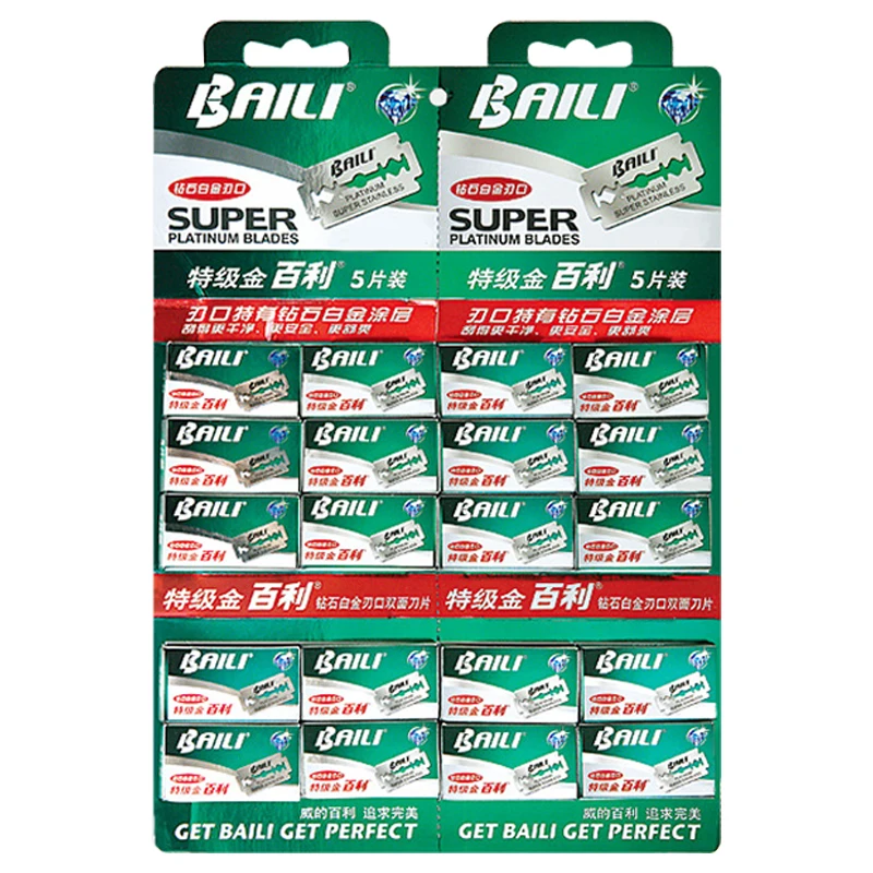 Безопасные бритвенные лезвия с двойным краем из нержавеющей стали платиновым