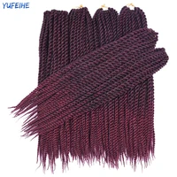 senegalese twist hair crochet braids synthetic hook braiding hair extensions 18 22 12 roots ombre bug black for women kids