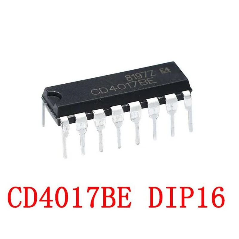 

Набор микросхем CD4017BE DIP16 CD4017 CD4017B DIP-16 HEF4017BP TC4017BP CD4017CN HD14017BP, 4017 Новый и оригинальный чипсет IC, 10 шт.