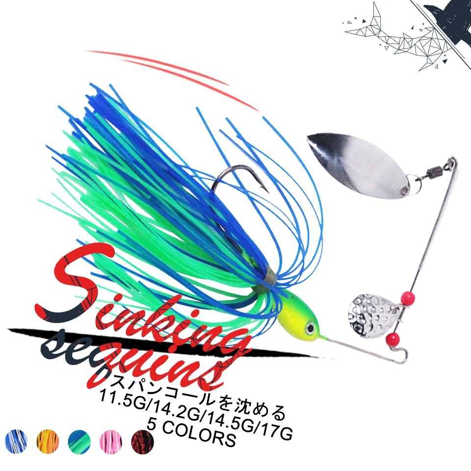 

1 шт., рыболовная приманка-Спиннер, 11,5 г/14,5 г/14,2 г/17 г