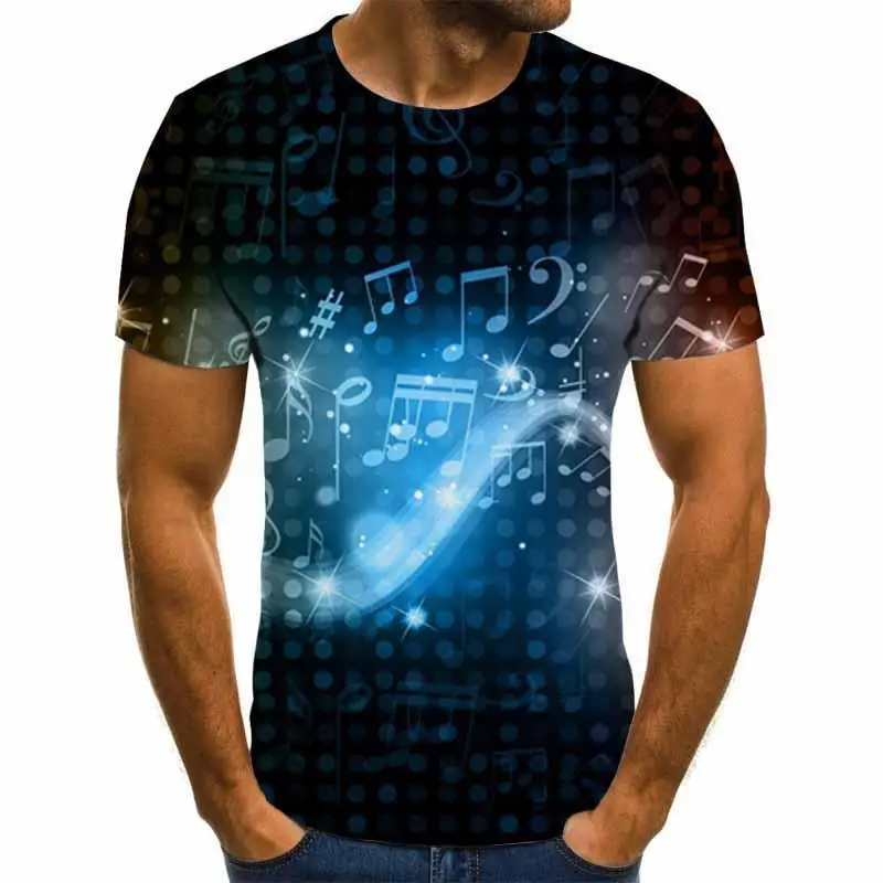 

Футболка Мужская/женская с 3D-принтом, модная тенниска в стиле хип-хоп, Топ в стиле Харадзюку, забавная майка с басом и гитарой