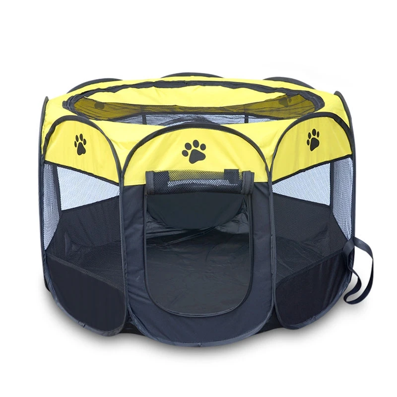 

New Hot Selling Pet Tent Octagon Foldable Tent Pen Oxford Cloth Waterproof Pet Cage Dog Cat Nest Collapsible Tent