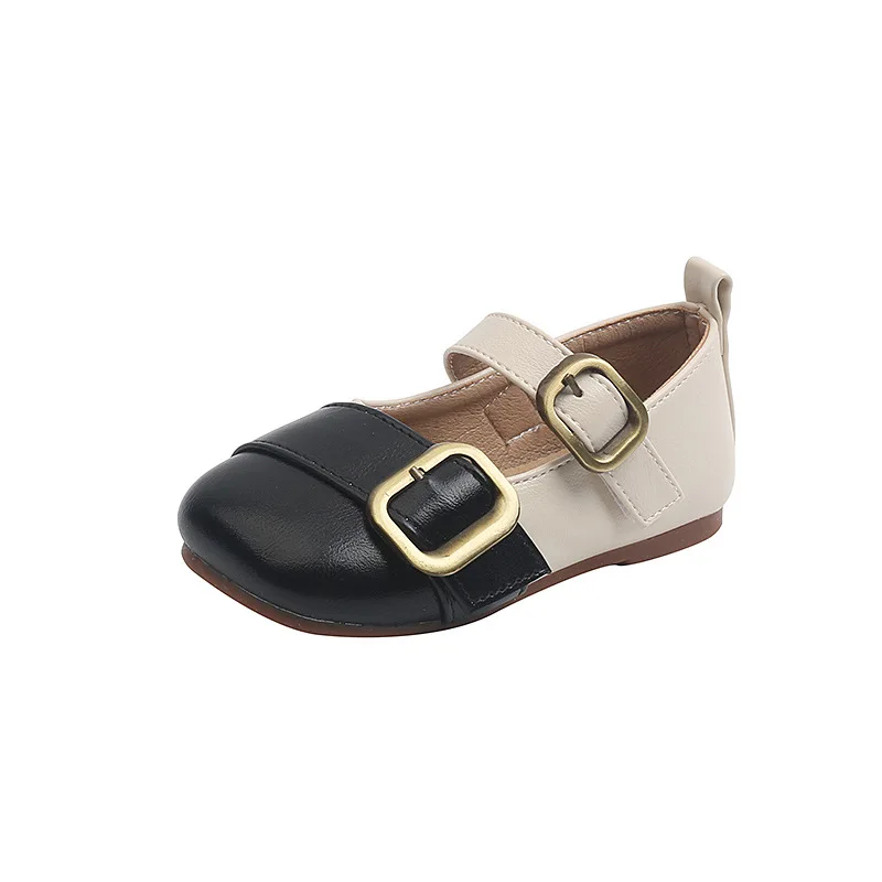 

Girls Princess Shoes PU Leather Shoes 2021 Spring Autumn New Children Non-slip Soft Sole Casual Flats School Shoes Fashion Hot