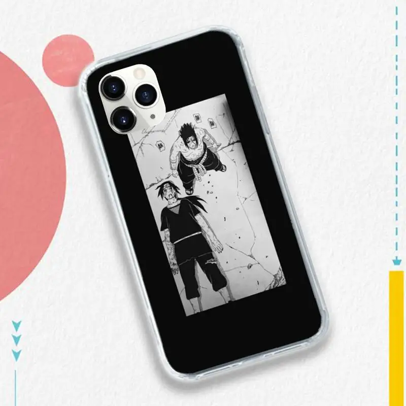 

Japan Anime Naruto black Phone Case Transparent for iPhone 11 12 mini pro XS MAX 8 7 6 6S Plus X 5S SE 2020 XR