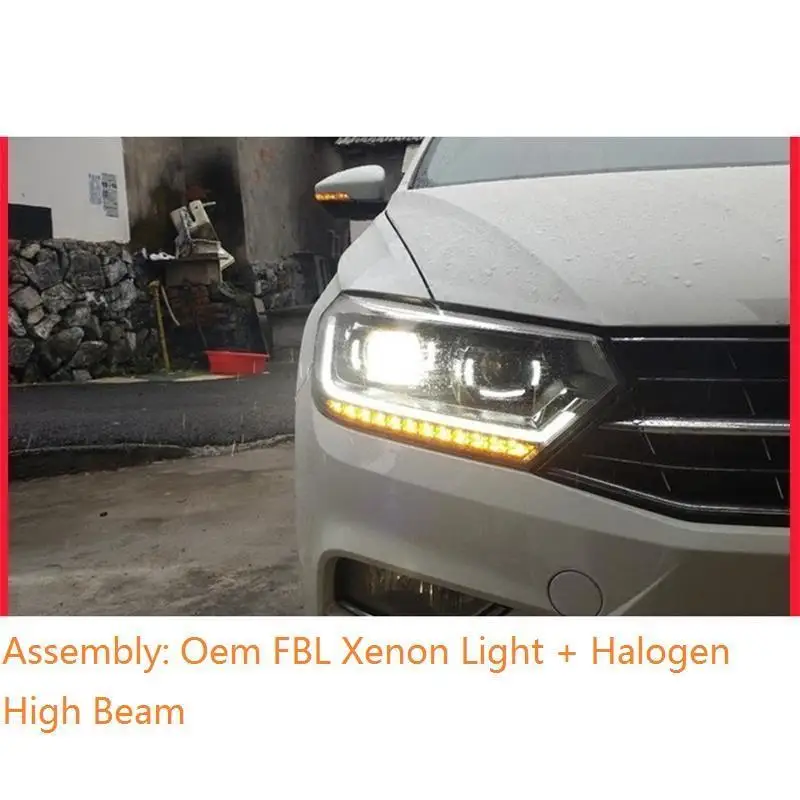 Neblineros Running Exterior Luces Led Para Авто Cob фары передние противотуманные задние Автомобильные фары в сборе 16 17 для Volkswagen Bora - Цвет: MODEL P