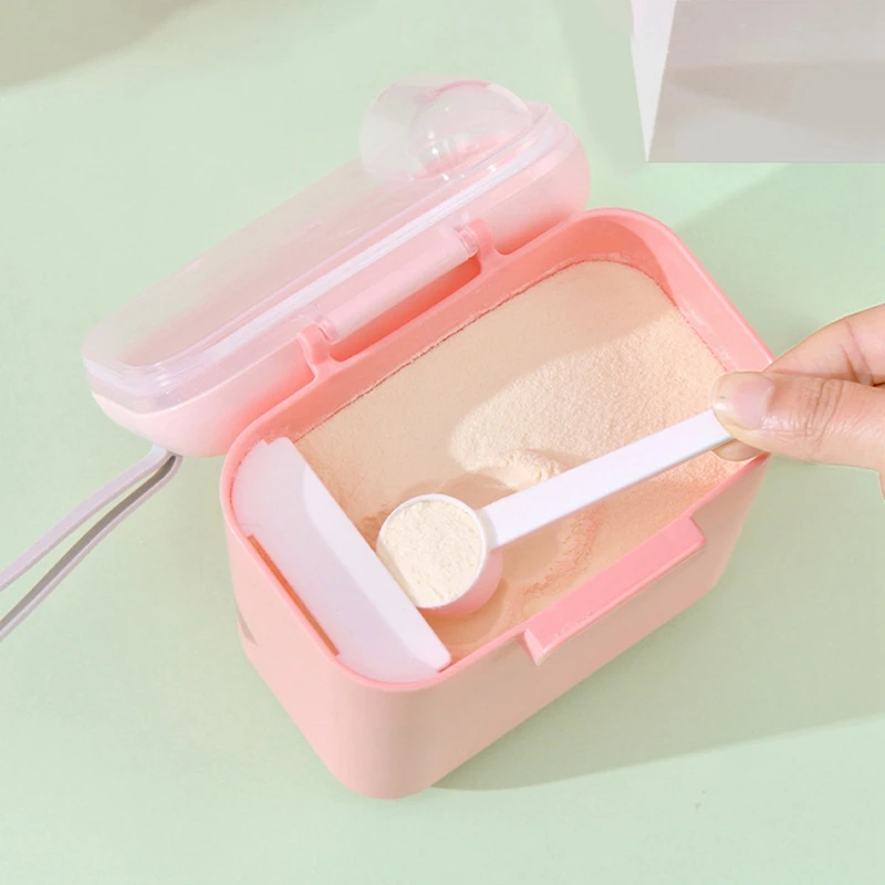 

Portable Baby Food Storage Box New Baby Milk Powder Essential Cereal Infant Milk Powder Box Toddle Snacks Container