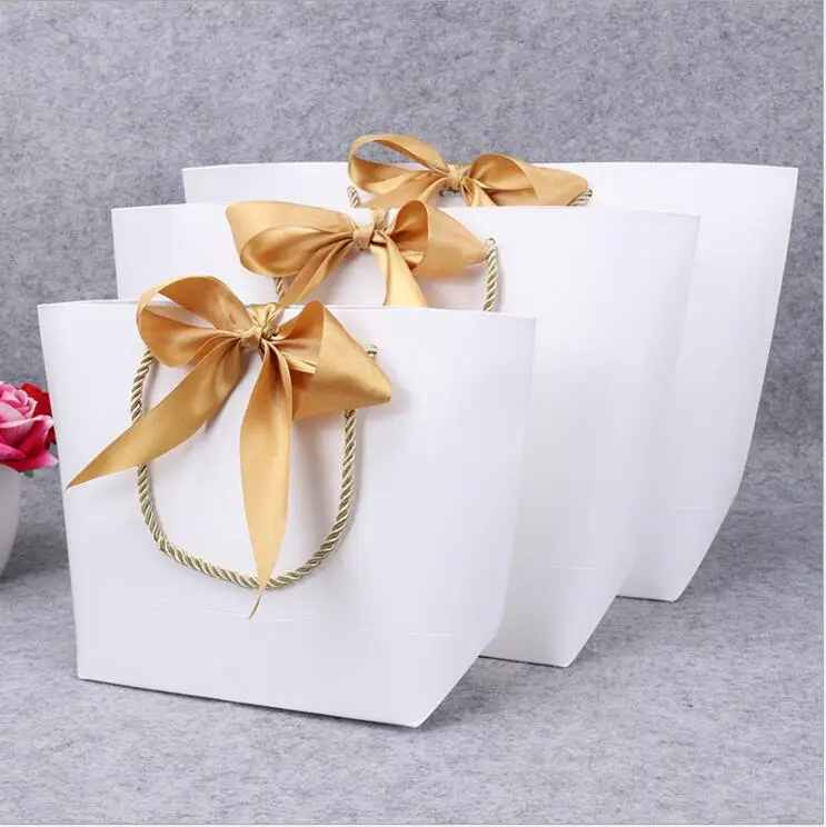 5 шт. Большой подарочный бумажный пакет цветная подарочная коробка для тканевой