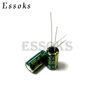 10pcs Electrolytic Capacitor 25V680UF 25V 680UF 8X16 mm High Frequency Low ESR Aluminum Capacitors