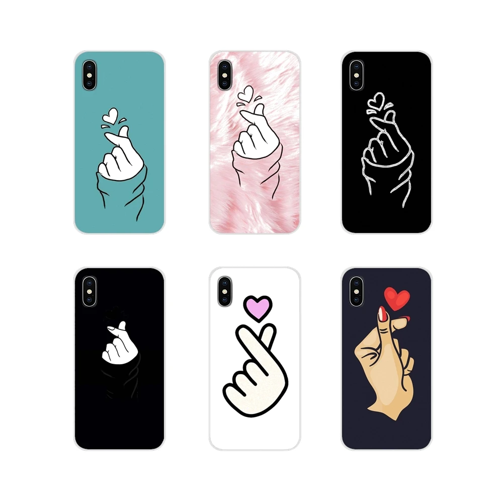 Черный прозрачный чехол из ТПУ с надписью Love on the finger kpop для Huawei Nova 2 3 2i 3i Y6 Y7 Y9 Prime Pro