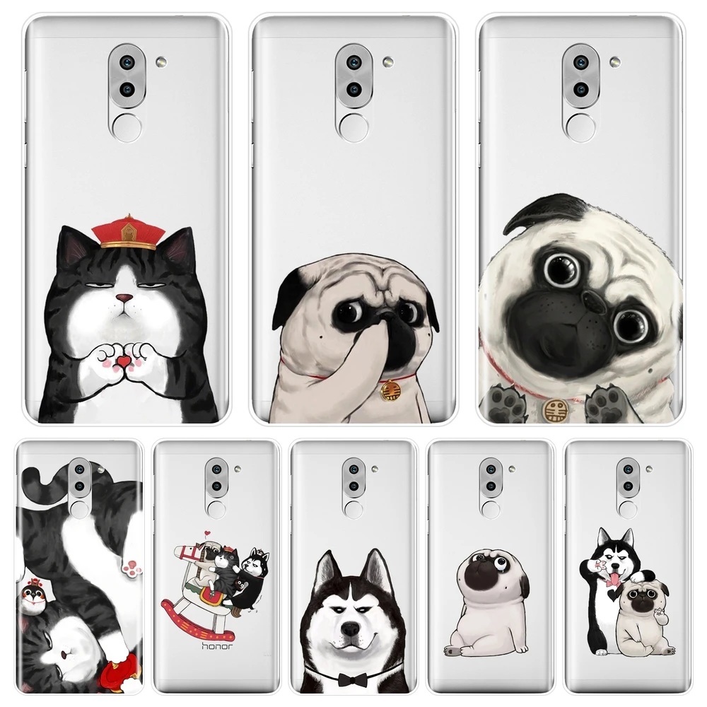 Задняя крышка для Huawei Honor 4C 5C 6A 6C Pro милый мягкий силиконовый чехол 6 5A 4X 5X 6X|Бамперы|