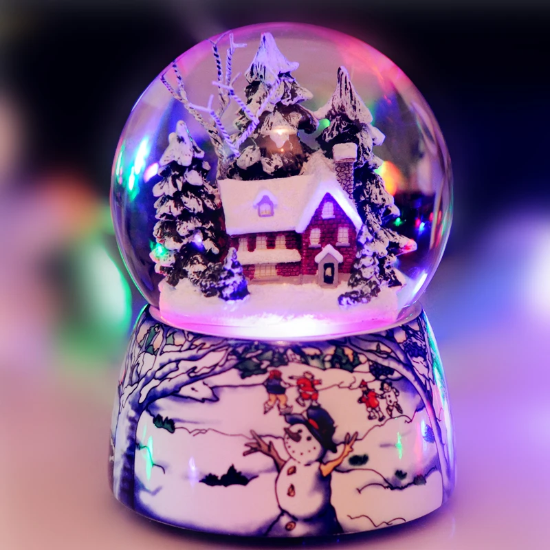 Zm Кристальные снежинки мяч музыкальная шкатулка отправить мужчин и женщин