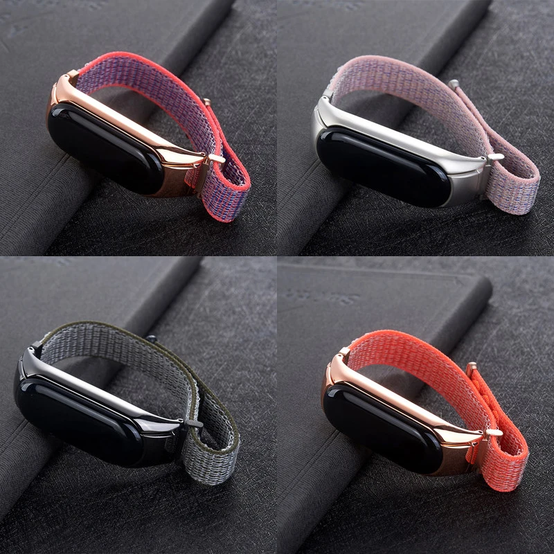 AKGLEADER для Xiaomi Mi Band 6/5/4/3/2 нейлоновый браслет спортивный ремешок часов XIAOMI MI 3 2