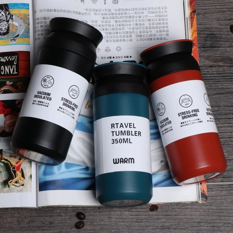 Brief Design Thermos Cup Bottle Stainless Steel Vacuum Flasks Thermos Cup Coffee Tea Travel Thermocup For Kids