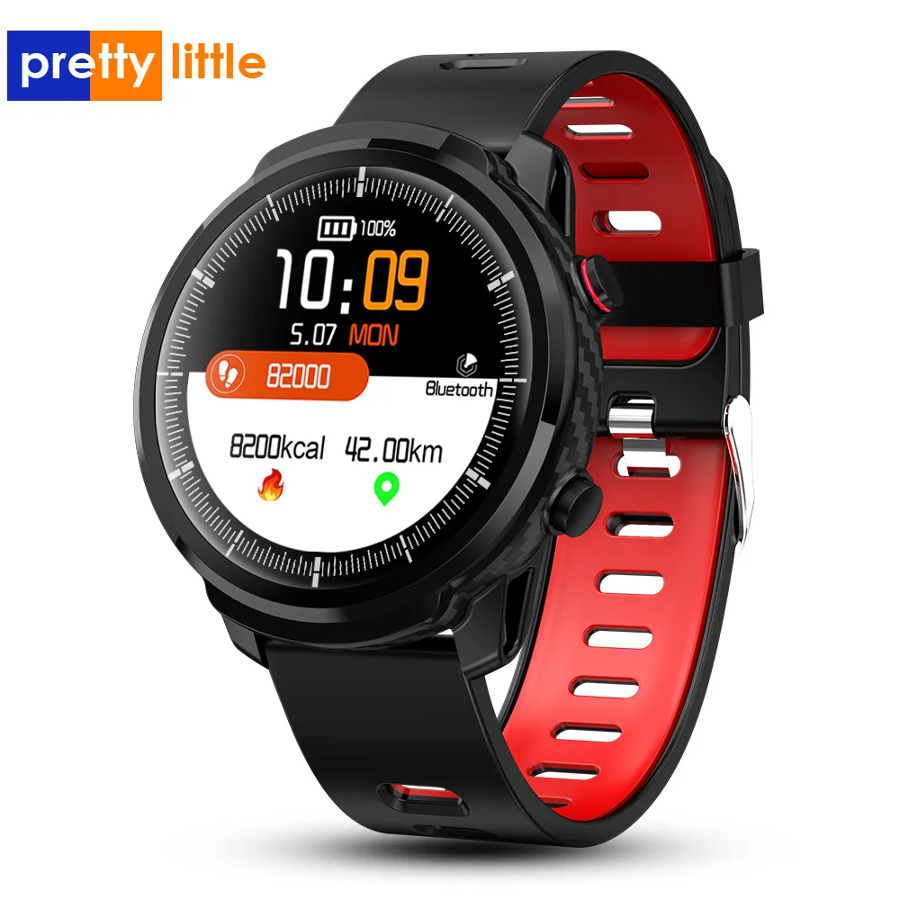 Смарт часы водонепроницаемые с круглым экраном пульсометром и