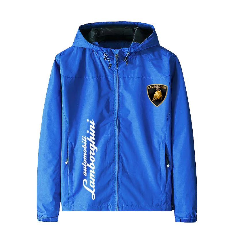 

2021 Men's autumn and winter jacket, light Hoodie and zipper coat, waterproof, windproof, warm color, , outdoor sportswear M-5XL