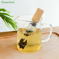 reusable glass tea infuser creative pipe design tea strainer for mug fancy filter for puer tea herb tea tools tea cup strainer