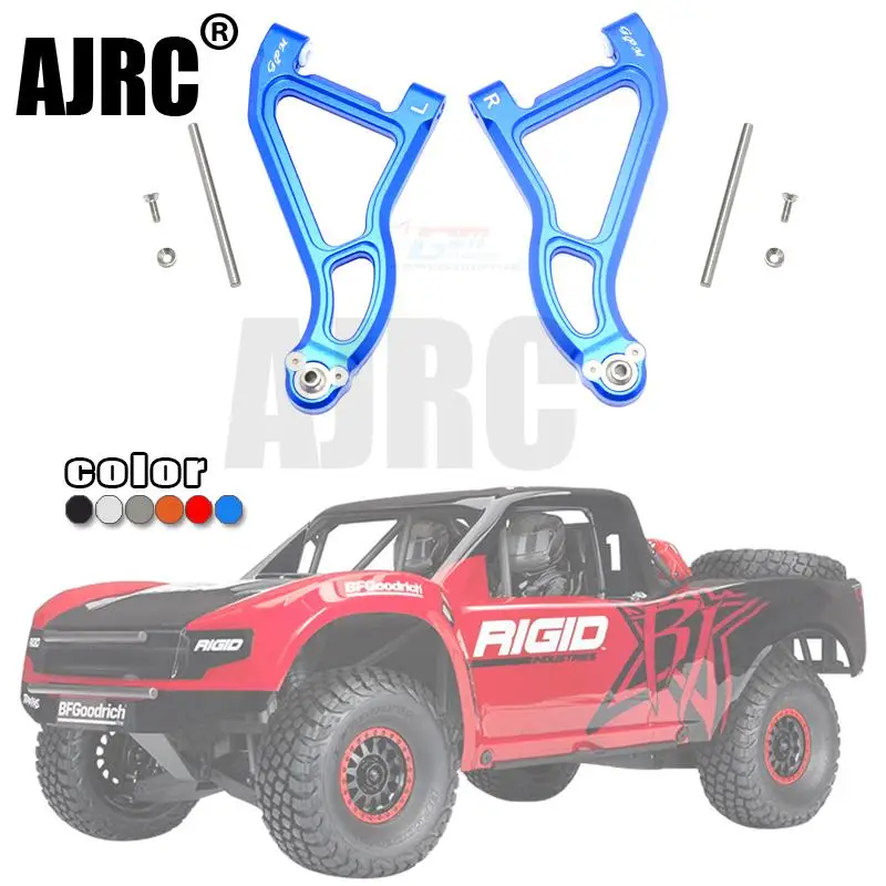 

1 pair 1/7 85076-4 UNLIMITED DESERT RACER UDR Aluminum front upper swing arm Metal curved front upper A arm #8531