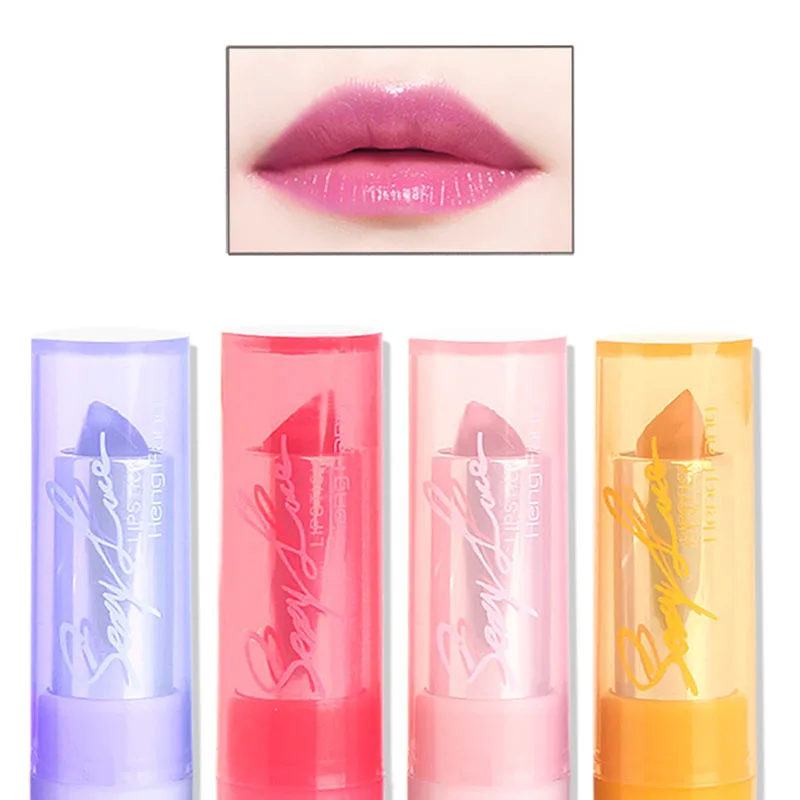 

4 Colors Temperature Change Jelly Lip Balm Natural Moisturizing Nutritious Lip Gloss Moisture Labial Balm Lips Care Makeup Tools