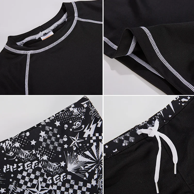 Одежда для мальчиков с длинным рукавом серфинга костюм SPF 50 сплошной цвет пляжный