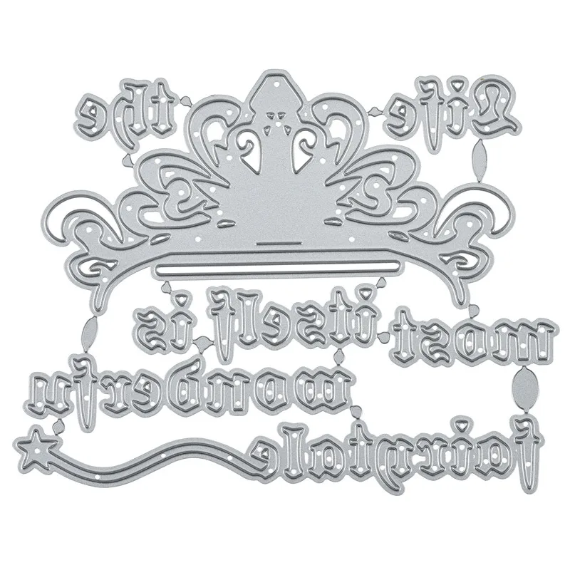 DiyArts Волшебная Корона металлический Трафаретный вырубной Штамп Новый 2019 Для