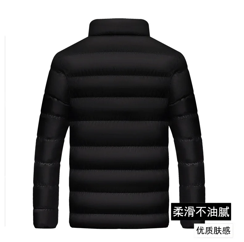 

Fashion Stand Casual Autumn Winter Jacket Men Collar Male Parka Jacket Mens Solid Thick Jackets and Coats Man Winter Parkas