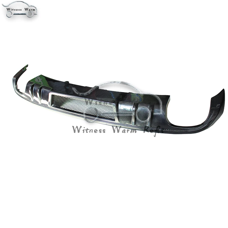 Для A5 диффузор из углеродного волокна губа на задний бампер спойлер для Audi