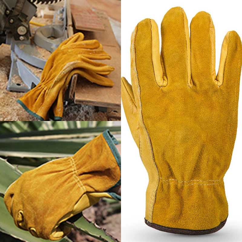 Садовые Перчатки из воловьей кожи унисекс теплые эластичные рабочие