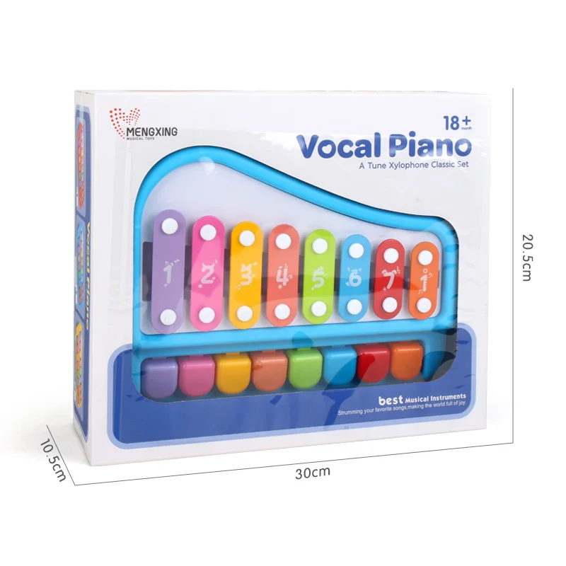 Пластиковая игрушка для музыкального инструмента Xylophone 5/8 шкала детей раннего