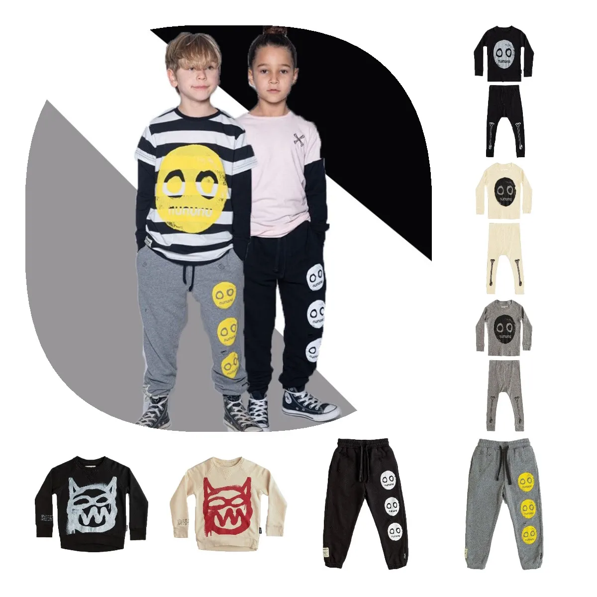 

Children's harem pants kids underwear set plus fleece sweater