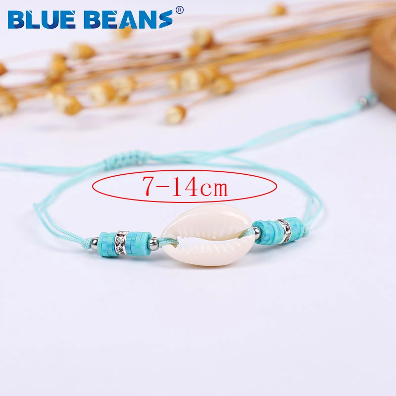 Bohemian Cowrie Shell Bracelets&ampBangles For Women Adjustable Rope Chain Charms Bracelet Beads Beach Jewelry Friendship Gift | Украшения