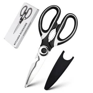 Ножницы кухонные из нержавеющей стали, многоцелевые ножницы для мяса, овощей, барбекю