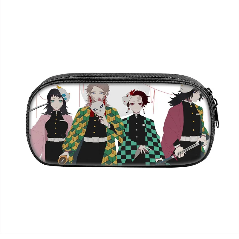 

Anime Demon Slayer Key Chains Ghost Blade Cartoon Bag Student Keyringpencil Case Teenage Lovers Decorate Pencil-Case Keychain