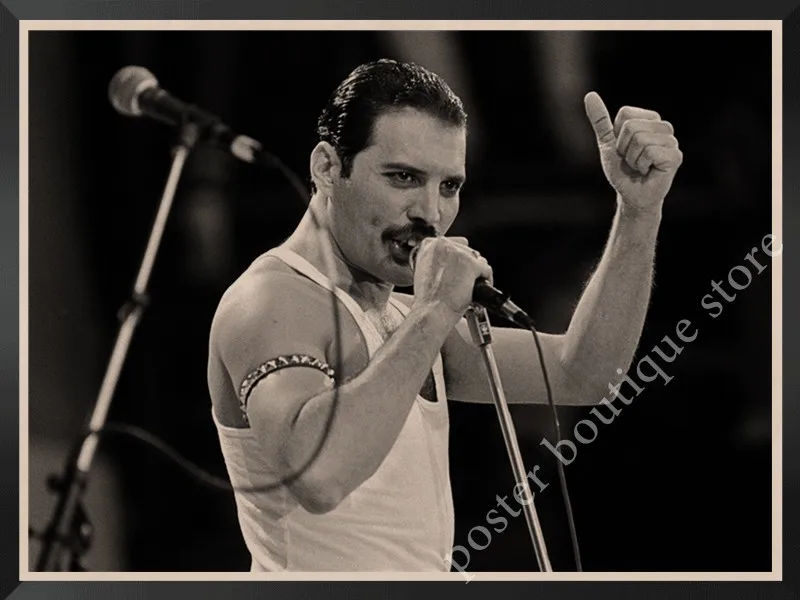 Queen Band музыкальный плакат на крафт-бумаге Фредди Меркьюри, Brian мая винтажная Высококачественная декоративная роспись стены стикер - Цвет: 2