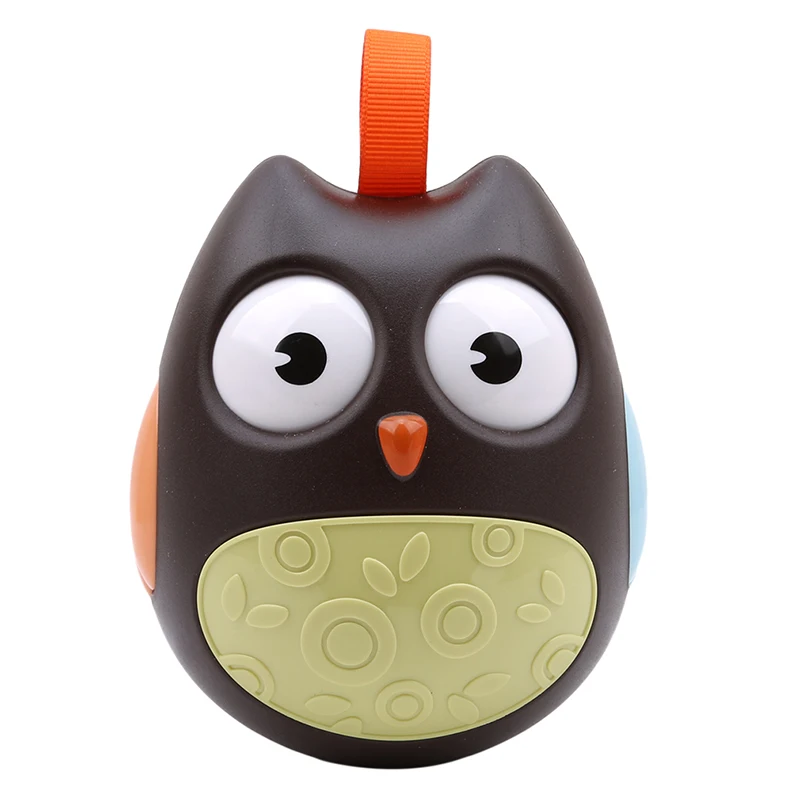 

Creative Baby Toys Nodding Moving Eyes Owl Doll ABS Baby Rattles Gifts Baby Roly-poly Tumbler Toy With Bell Toys For Children