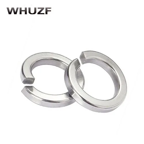 100pcs GB93 M1.6 M2 M2.5 M3 M4 M5 M6 M8 M10 M12 M14 M16 M18 M20 M22 304 Stainless Steel Spring Washer Split Lock Washers | Обустройство