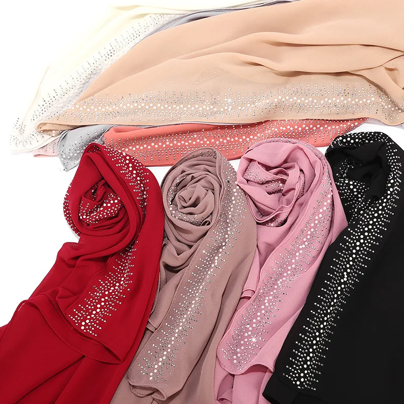 

Malaysia Pearl Chiffon Fashion Women's Head Scarf /Hijab Scarf