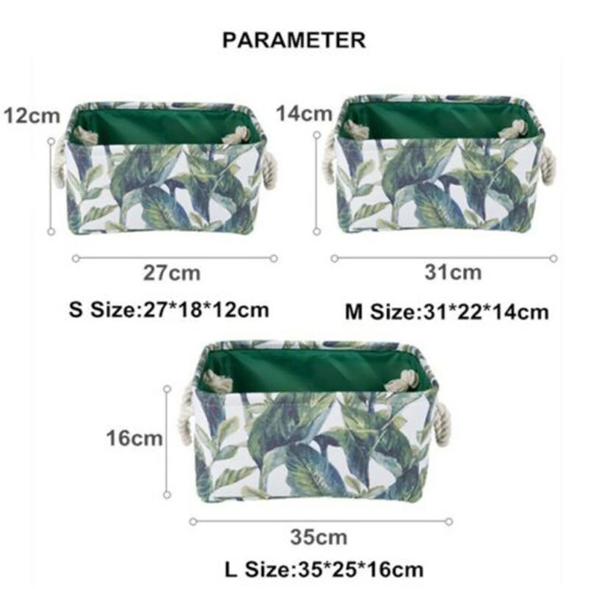 Складная корзина для хранения в скандинавском стиле органайзер листьев и цветов