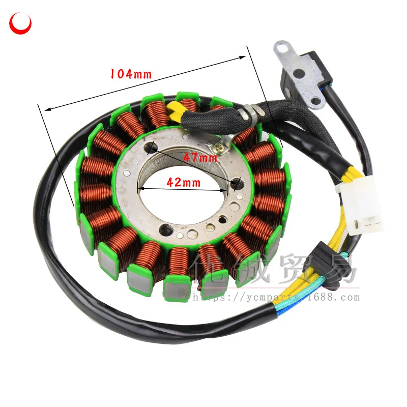 TZ-37 250cc статора 18 Полюс Катушка Магнето 104 мм LINHAI Запчасти YP250 LH250 ATV QUAD китайских
