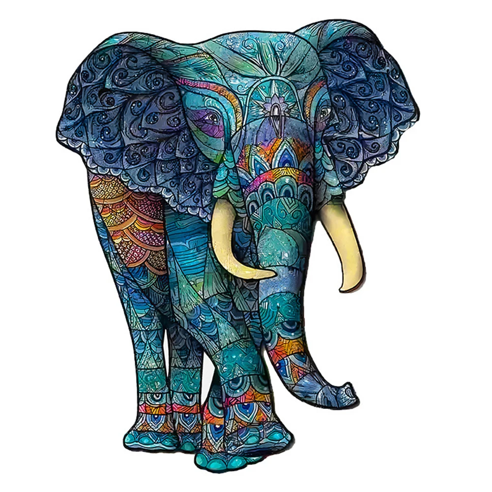 

Wooden Puzzle Animal Shaped Jigsaw Puzzle 3D Three-dimensional Puzzle Funny Educational Toys for Kids Adult Brithday Gifts