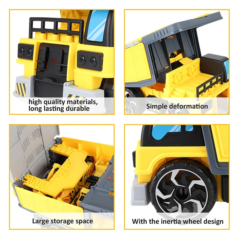 

8pcs/set Mini Alloy Engineering Car Tractor Toy Dump Truck Classic Model Vehicle Educational Toys for Boys Children