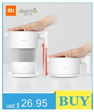 Xiaomiyoupin стеклянный электрический чайник для воды из нержавеющей стали домашний светодиодный светильник чайник контроль температуры анти-сухой Электрический чайник