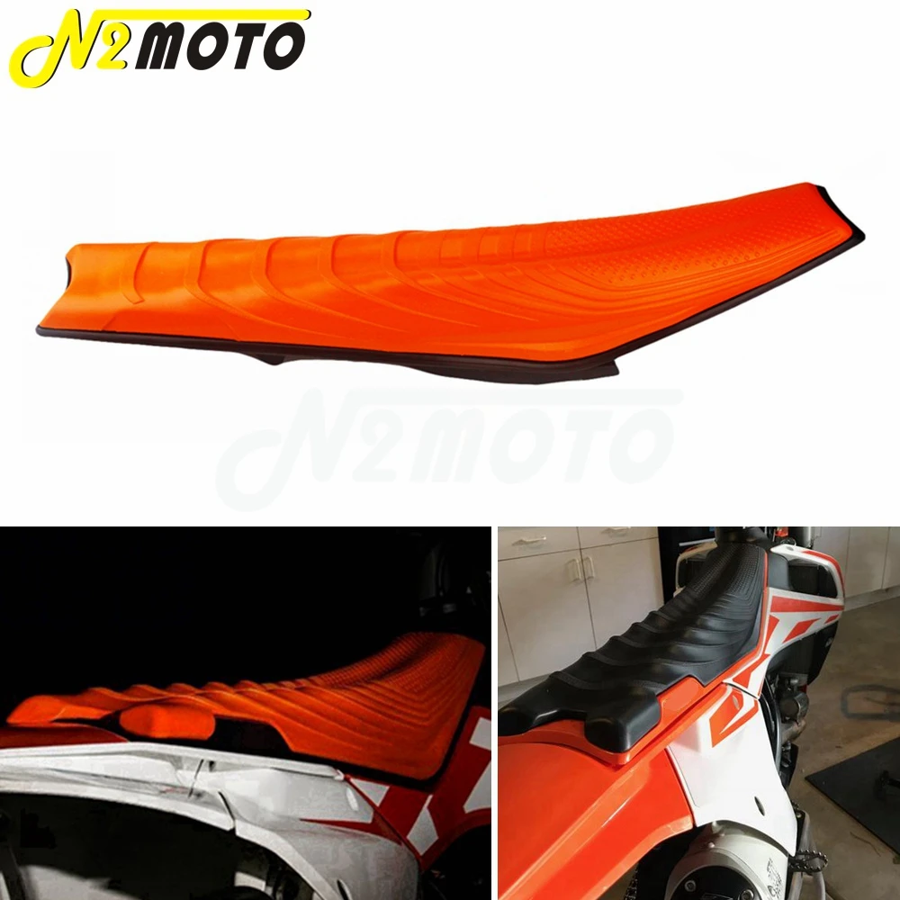 Мотокросс сиденье мягкий спортивный черный оранжевая Подушка сиденья для Enduro SX