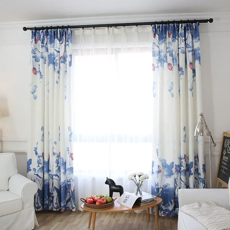 Современные шторы с цветочным рисунком занавески для гостиной кухни спальни в