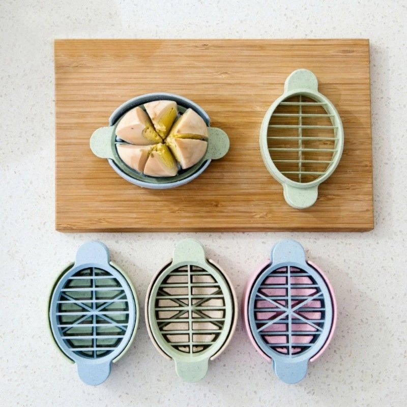 Мини Овальный Резак для яиц практичный резак разные цвета 3 в 1 формочки грибов